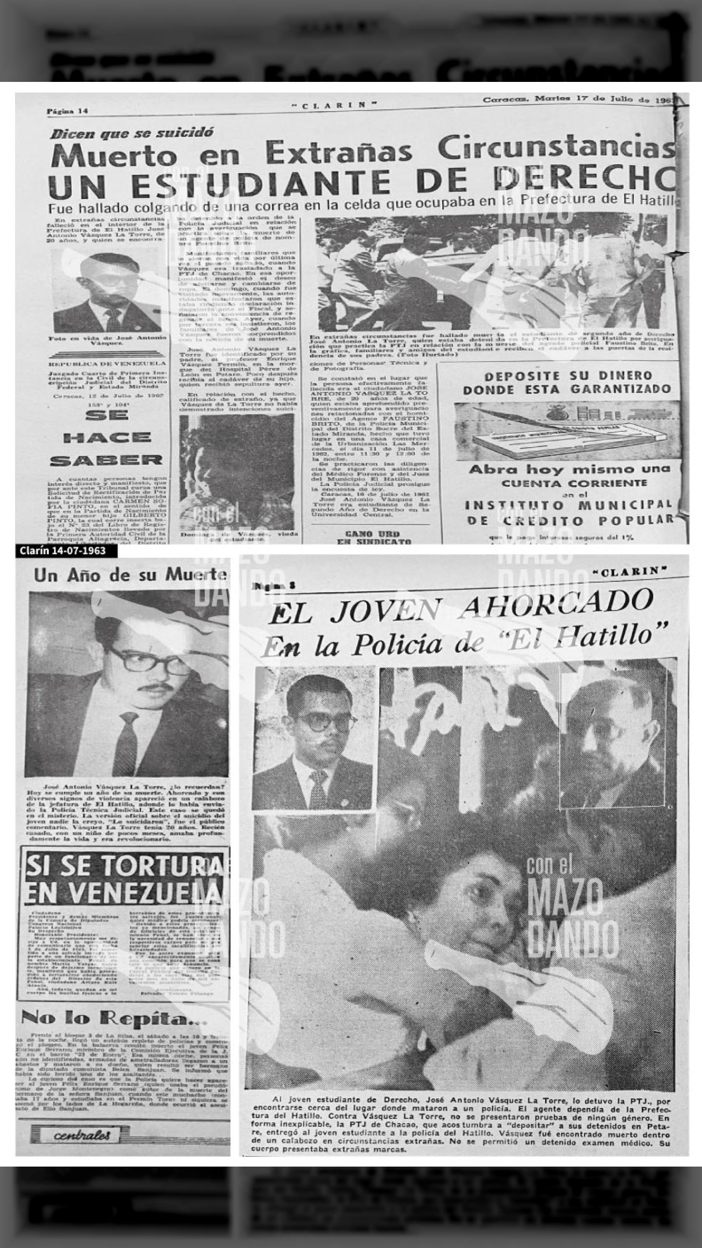FUE ASESINADO POR LA DIGEPOL - JOSÉ A. VÁSQUEZ LA TORRE