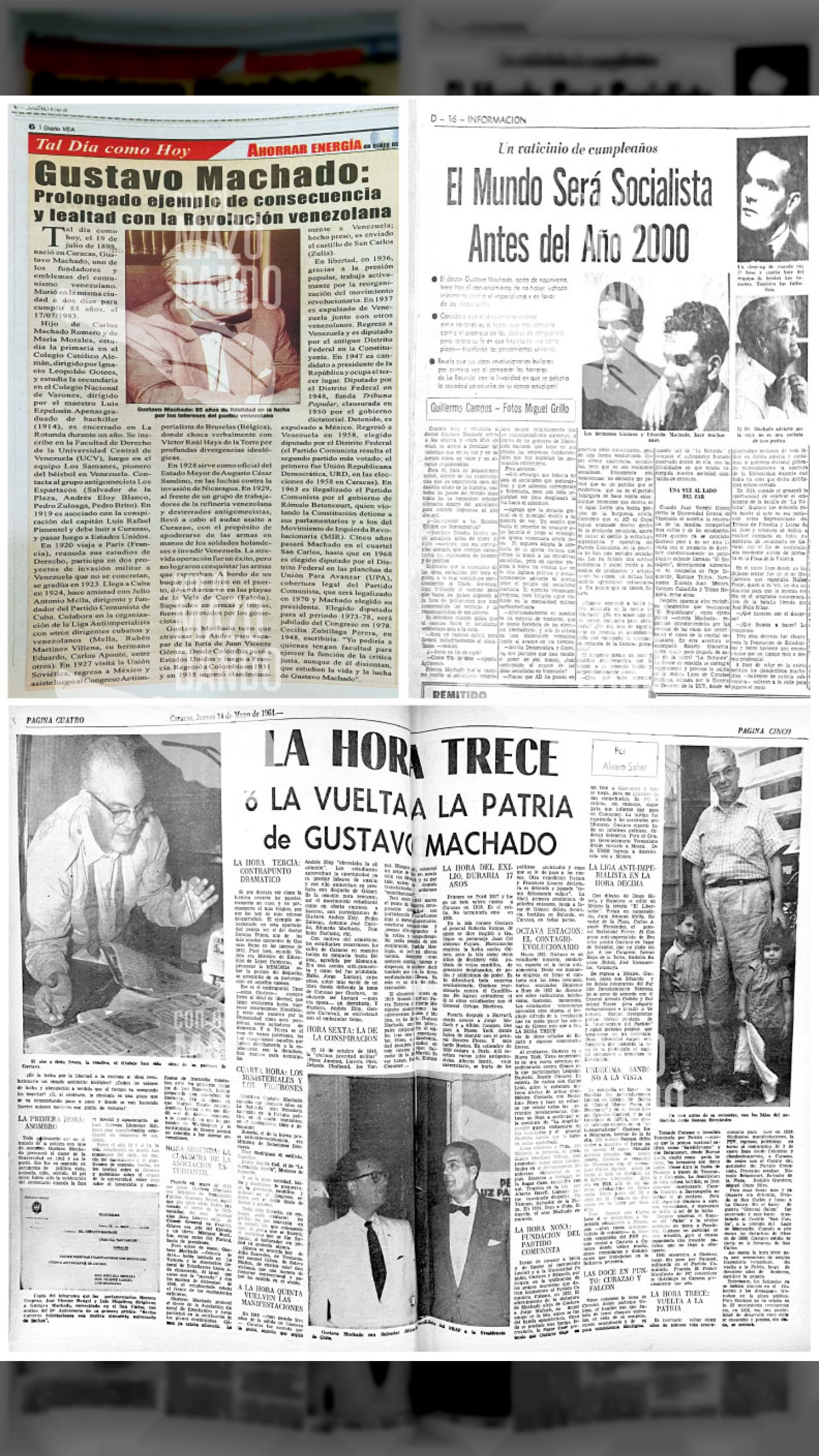 GUSTAVO MACHADO (1898-1983) EJEMPLO DE CONSECUENCIA Y LEALTAD A LA REVOLUCIÓN VENEZOLANA