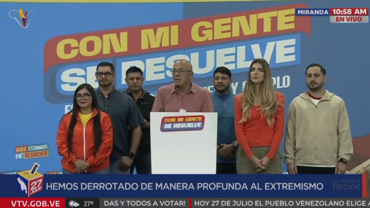Head of the Ven25+ Campaign Command, Jorge Rodríguez