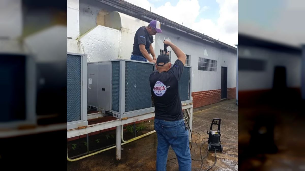 Among the works carried out, the preventive maintenance of four air conditioners of 12 thousand BTU and three of 60 thousand BTU, essential for maintaining adequate conditions in the care areas, stood out