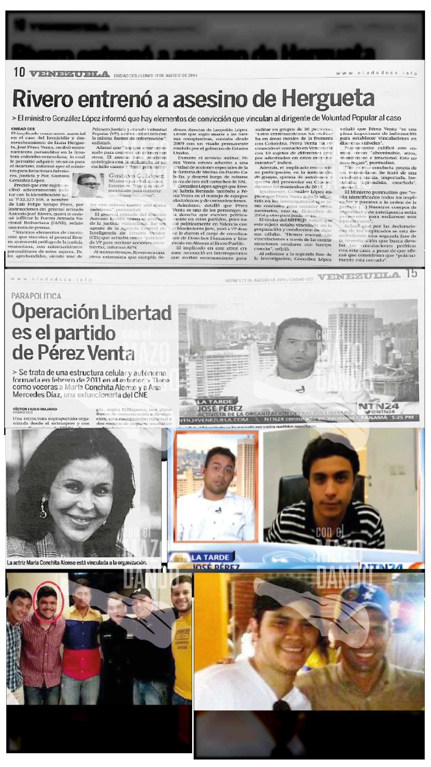 DEMOSTRADA VINCULACIÓN DE POLÍTICOS DE LA OPOSICIÓN EN HOMICIDIO DE LIANA HERGUETA