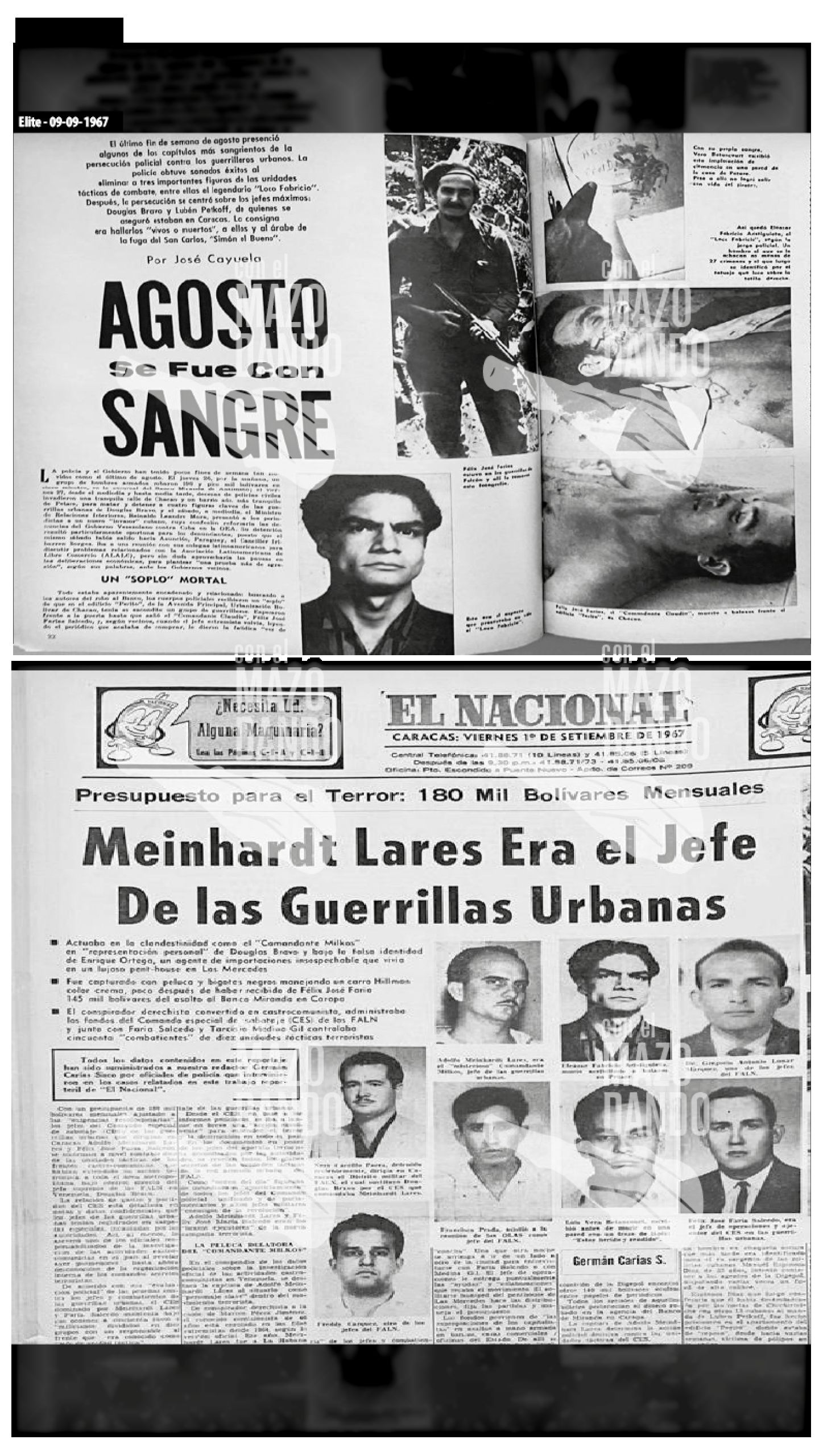 En la masacre del barrio El Nazareno de Petare fueron asesinados Luis Fernando Vera Betancourt y Eleazar Fabricio Aristigueta
