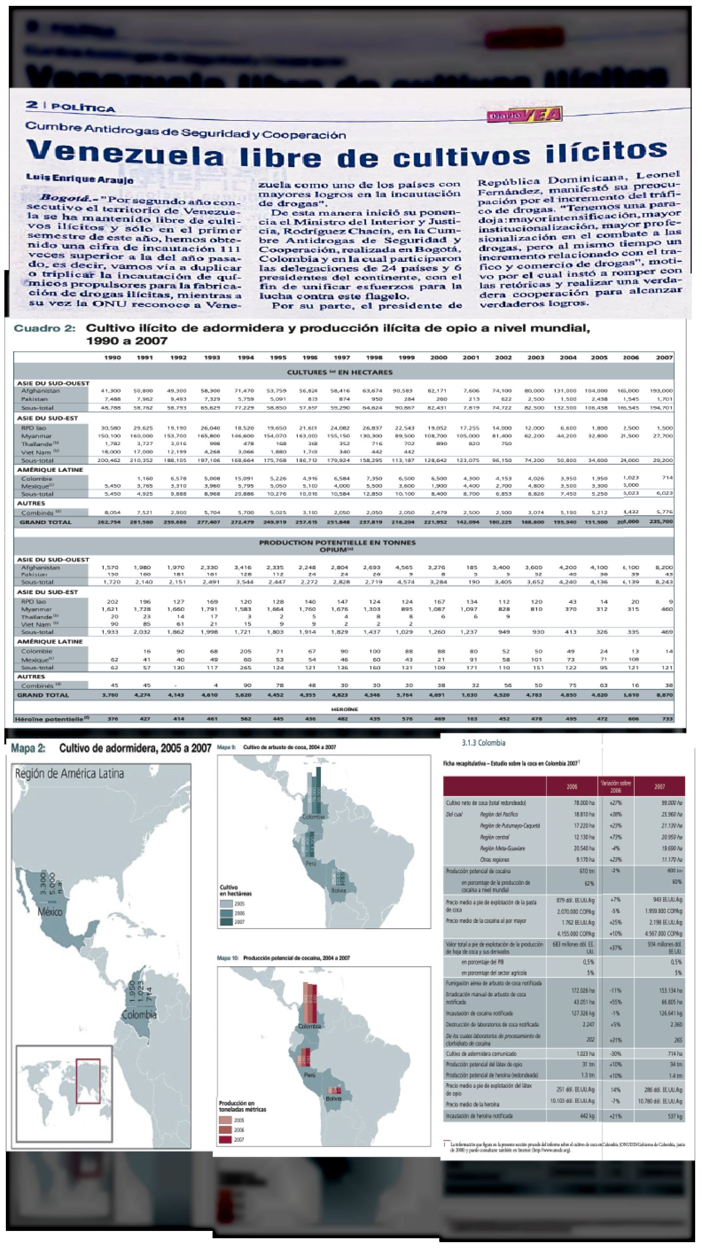 VENEZUELA TERRITORIO LIBRE DE CULTIVOS ILÍCITOS INFORME DE NACIONES UNIDAS AGOSTO DE 2008