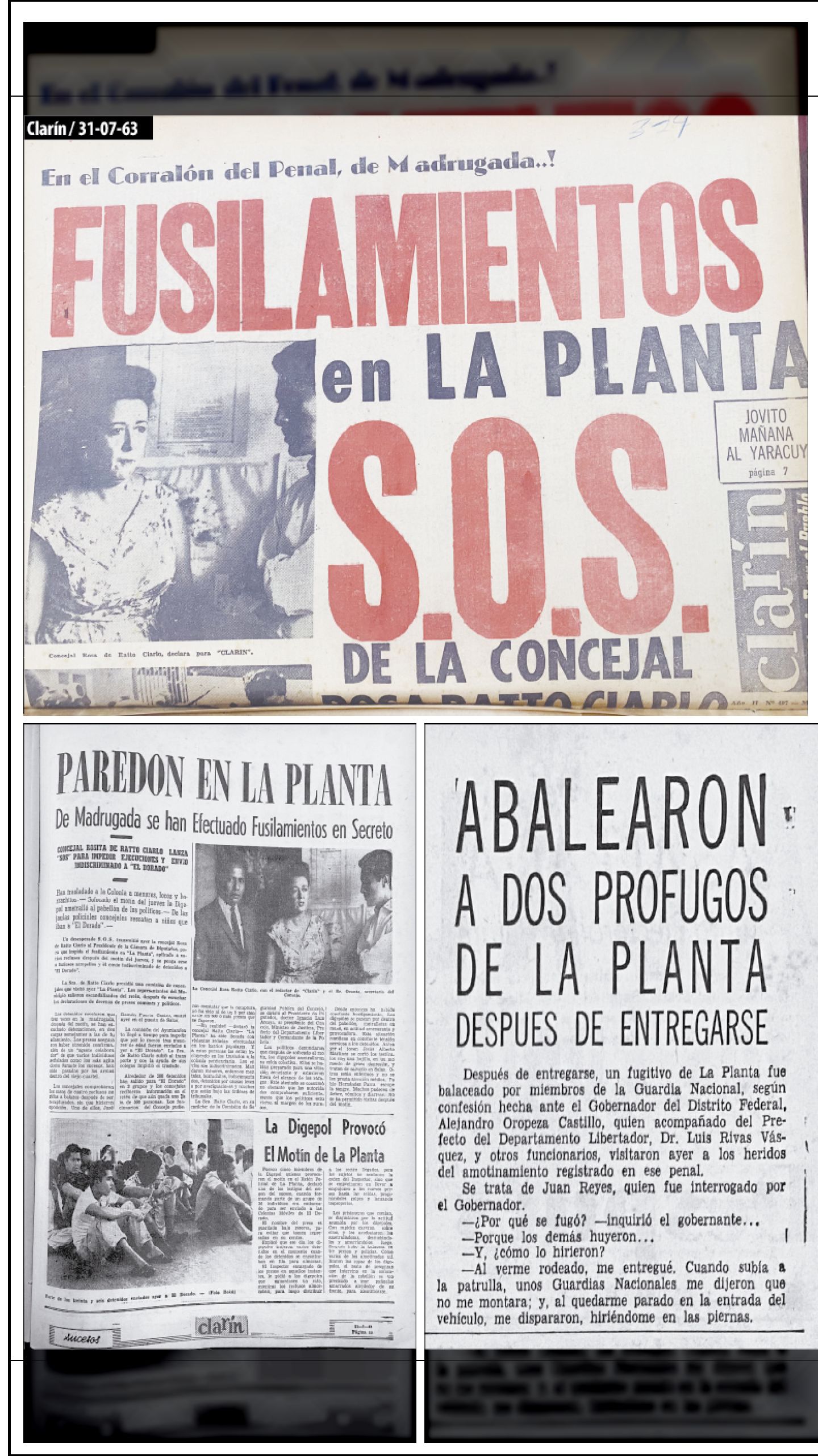 FUSILAMIENTOS EN EL RETÉN DE LA PLANTA