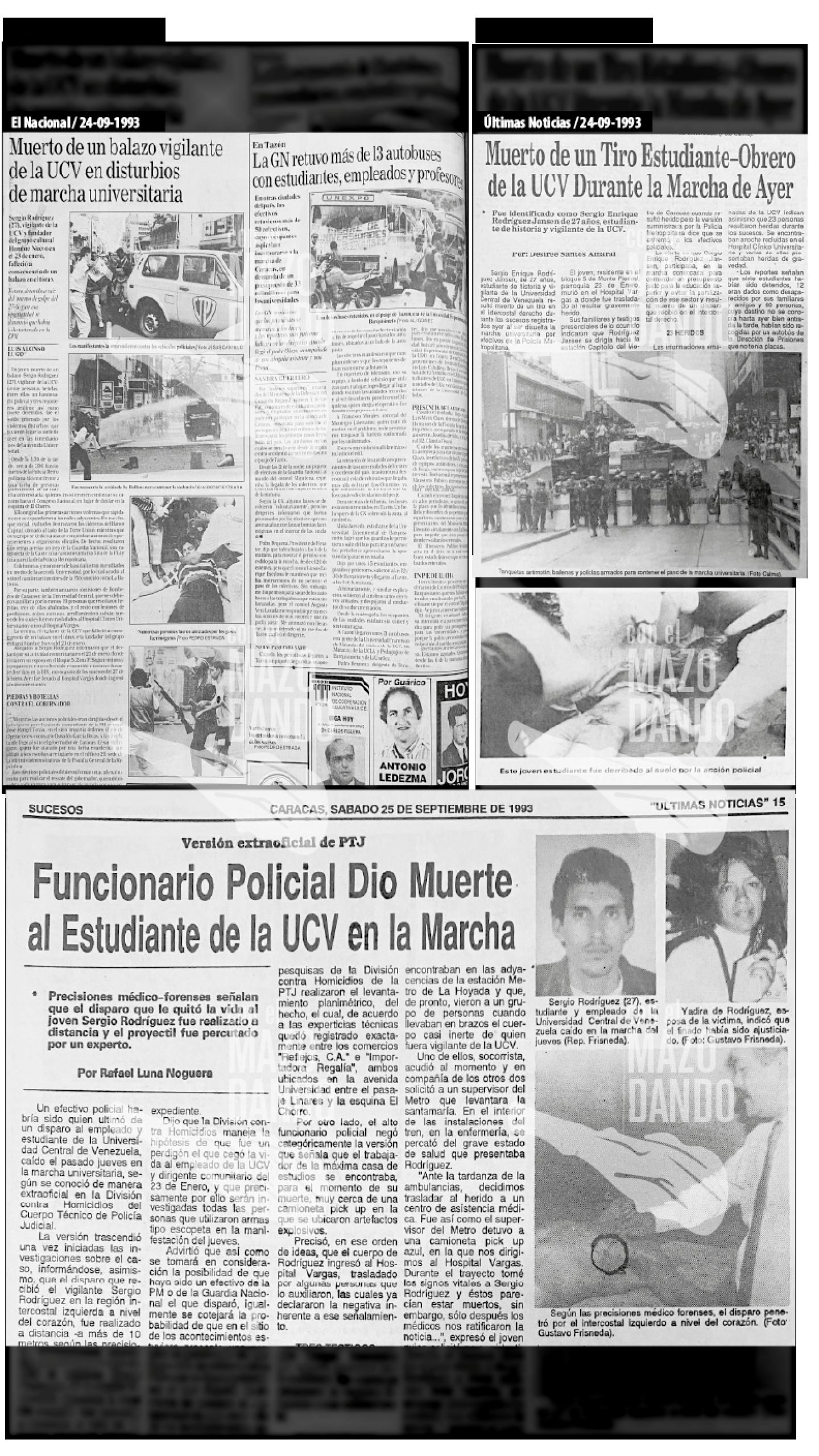 SERGIO RODRÍGUEZ JANSEN - ASESINADO POR LA PM DURANTE MANISFESTACIONES ESTUDIANTILES