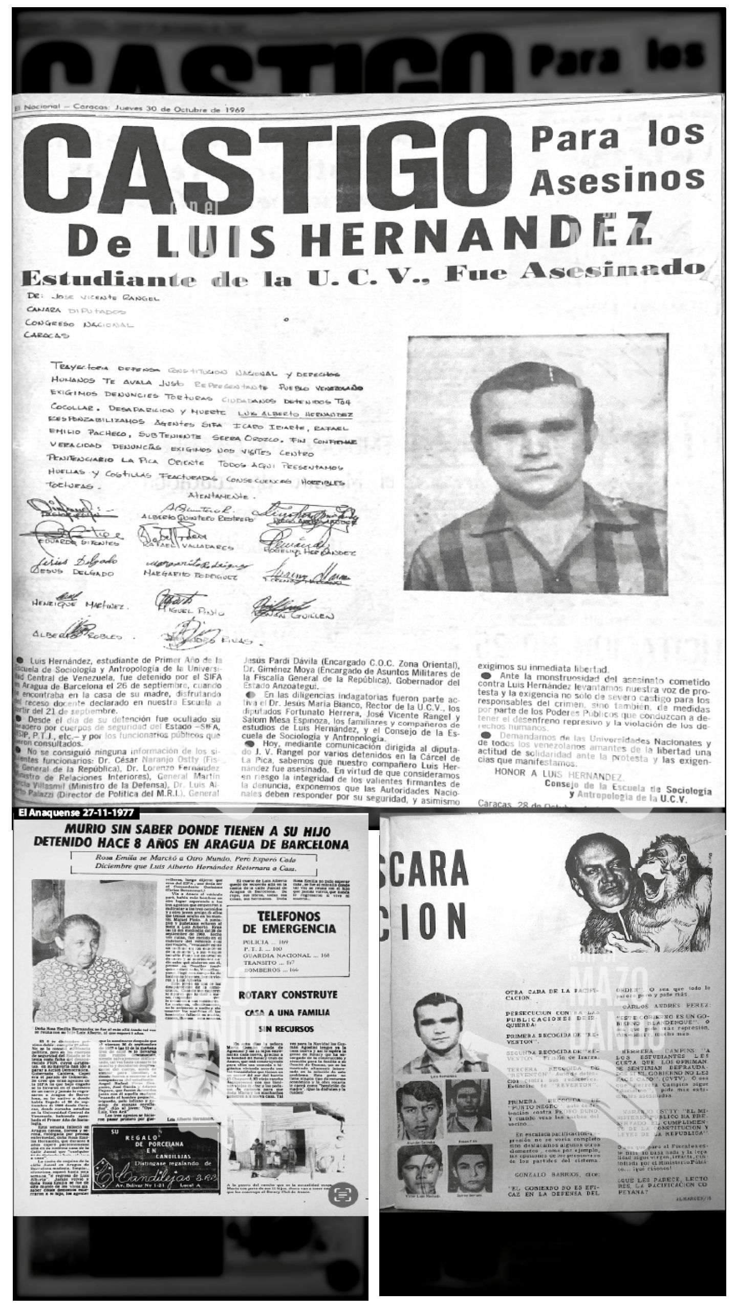Las máscaras de “La Pacificación” - LUIS ALBERTO HERNÁNDEZ, DESAPARECIDO HACE 56 AÑOS