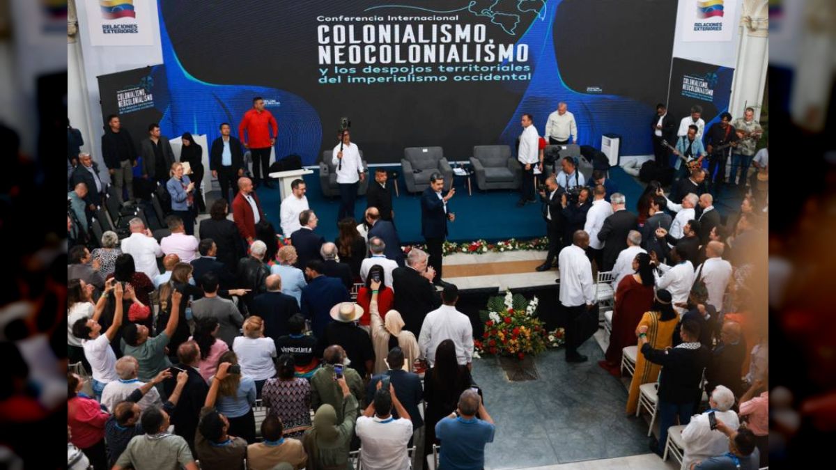 El acto de clausura que se desarrolla en la Casa Amarilla, sede la Cancillería de la República de Venezuela