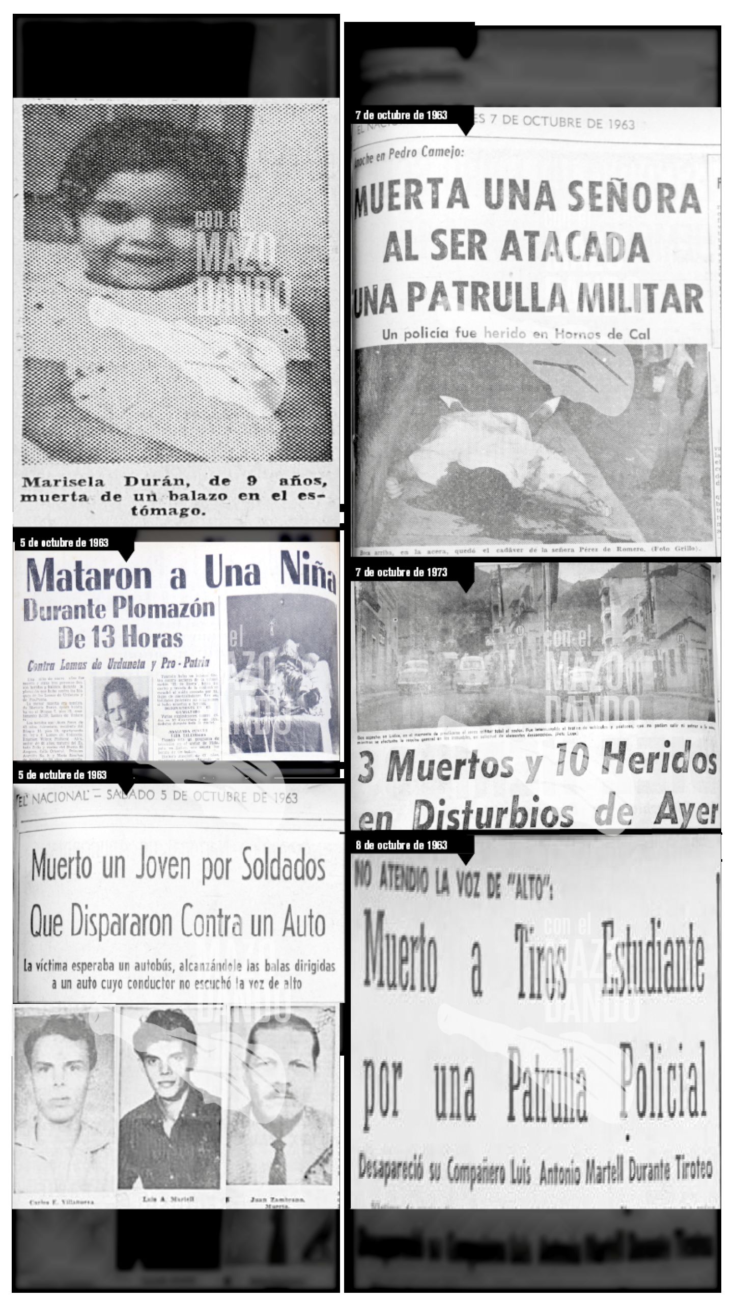 LA MASACRE DE LA PRIMERA SEMANA DE OCTUBRE DE 1963