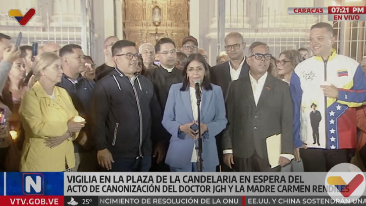 Rodríguez leyó un fragmento de la carta enviada por el presidente de la República, Nicolás Maduro al Papa Francisco