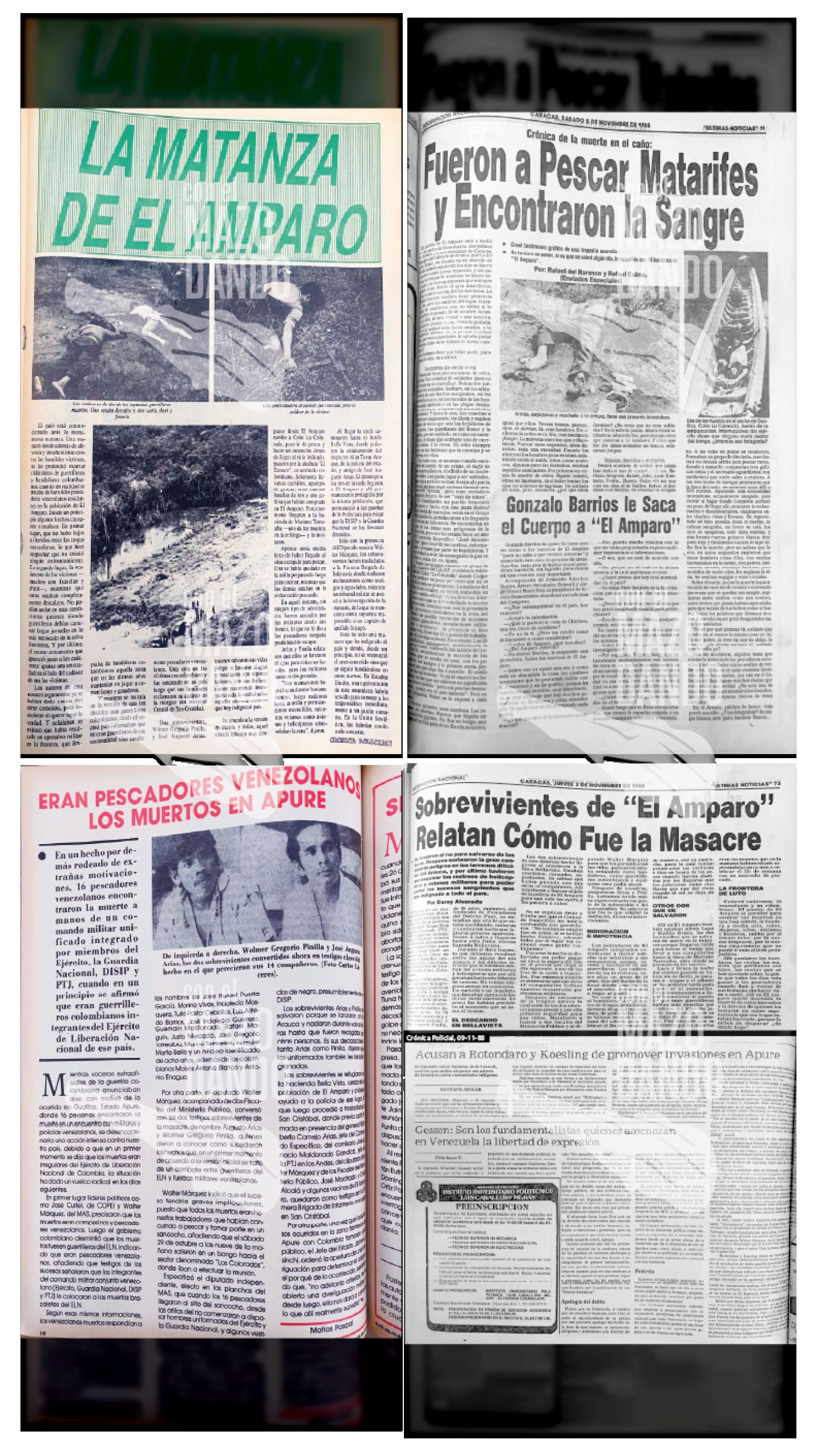 EL CEJAP: LA MASACRE DE EL AMPARO Y OTRAS MATANZAS