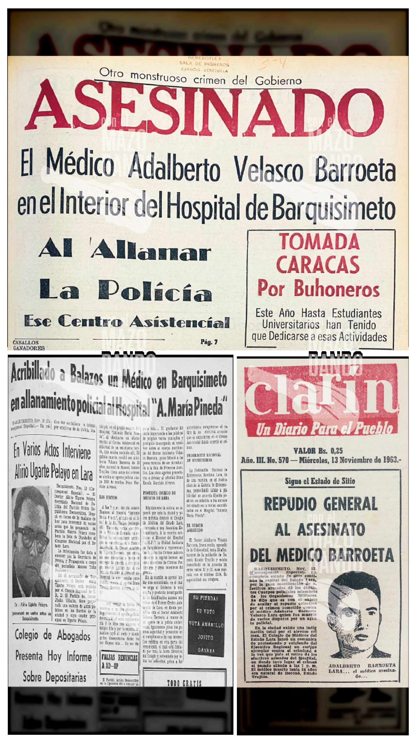 ASESINADO POR LA POLICÍA EL MÉDICO ADALBERTO BARROETA