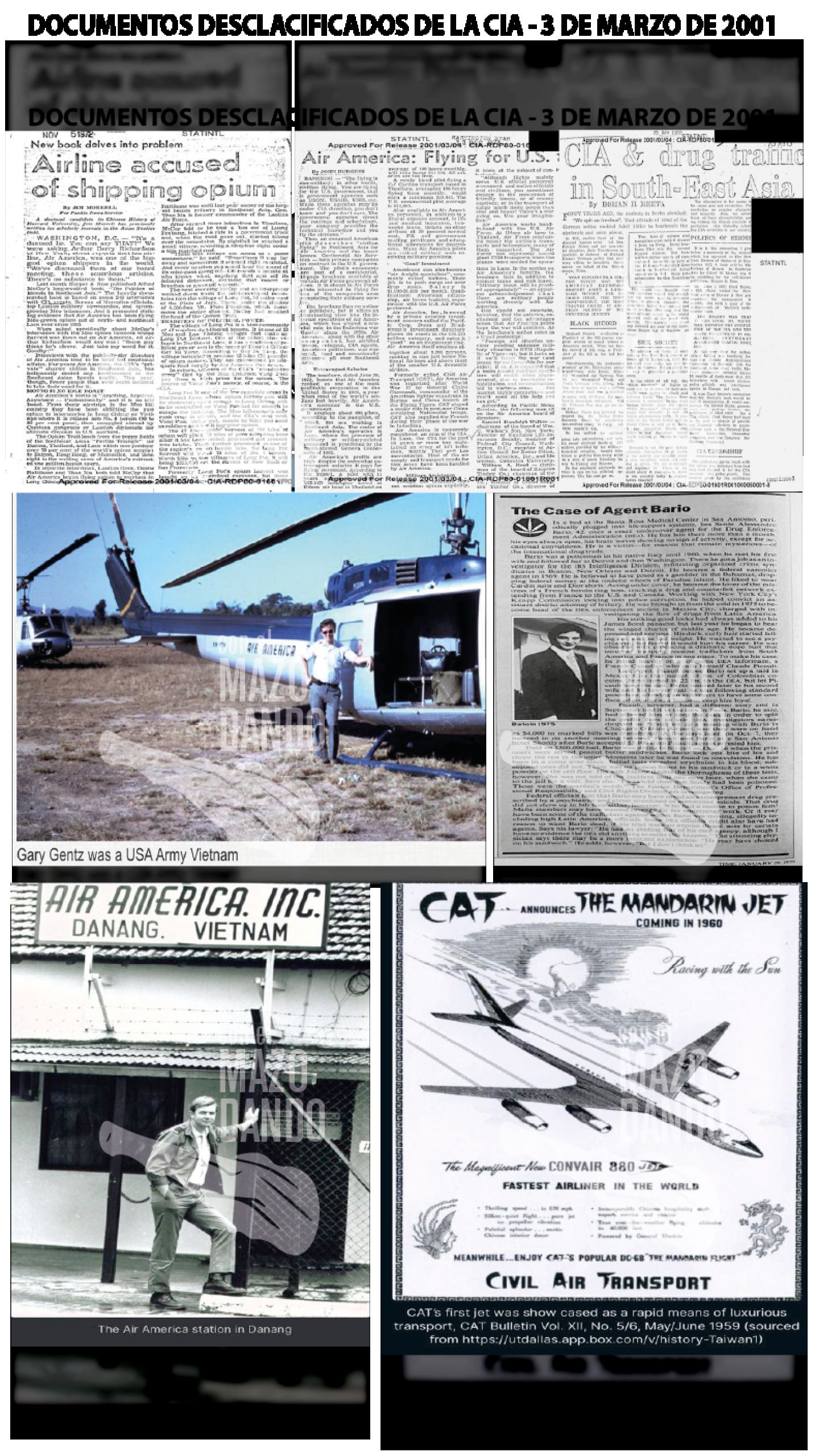 AIR AMÉRICA: CÓMO LA CIA TRAFICÓ DURANTE 22 AÑOS HEROÍNA A LOS EEUU (1950-1972)