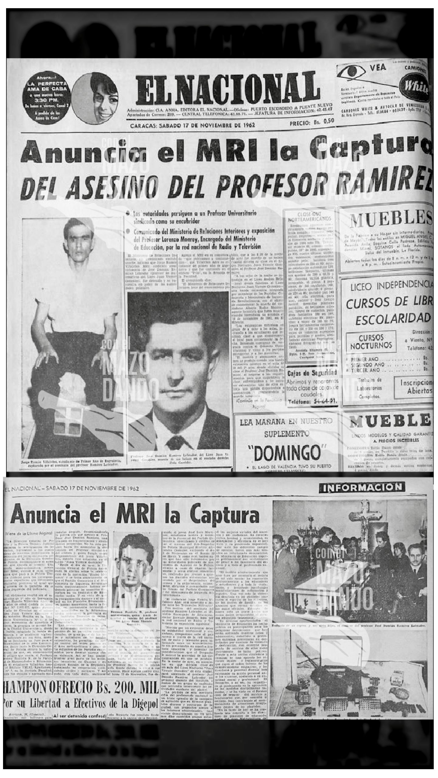 EL ASESINATO DEL PROFESOR JOSÉ D. RAMÍREZ LABRADOR