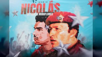 Nicolás Maduro, presidente de la República Bolivariana de Venezuela  y el Comandante Hugo Chávez