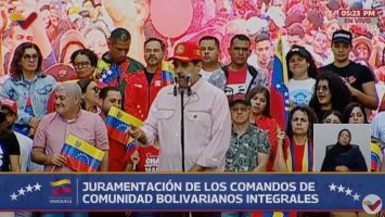 Marcha para juramentar los Comandos de Comunidades Bolivarianos Integrales (CCBI)