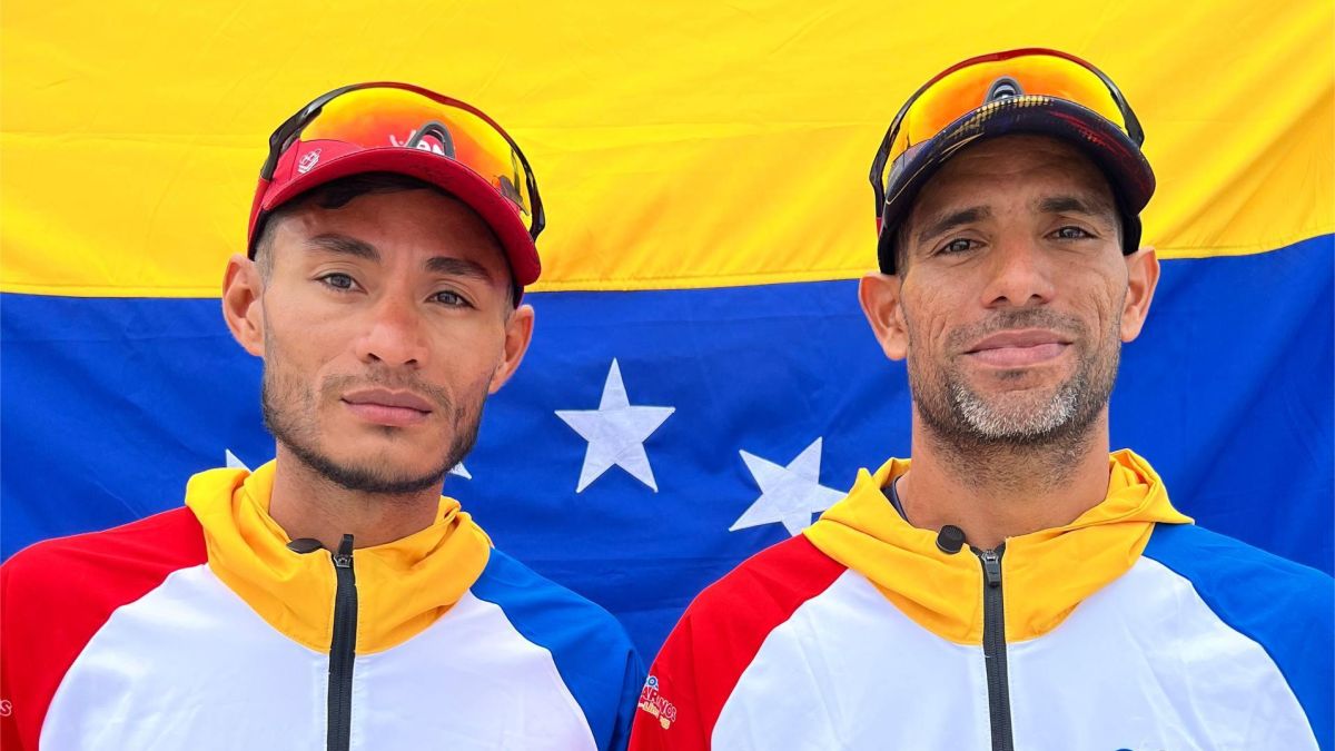 La dupla venezolana de remo integrada por César Amaris y José Guipe