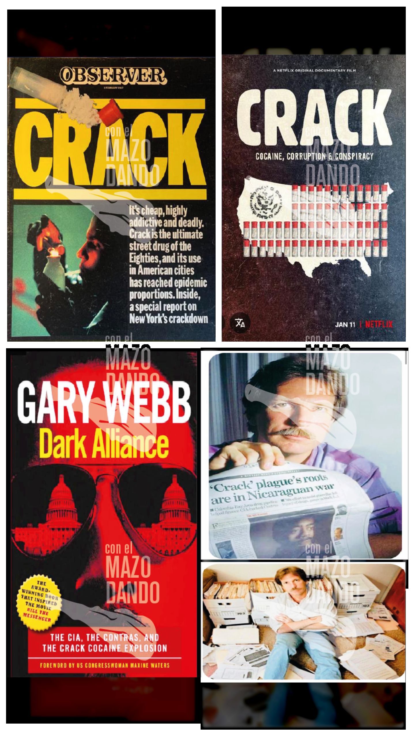 LOS ARCHIVOS DE LA CIA: Y SU PARTCIPACIÓN EN LA PANDEMIA DEL CRACK Y VENTA DE DROGAS EN LOS EEUU