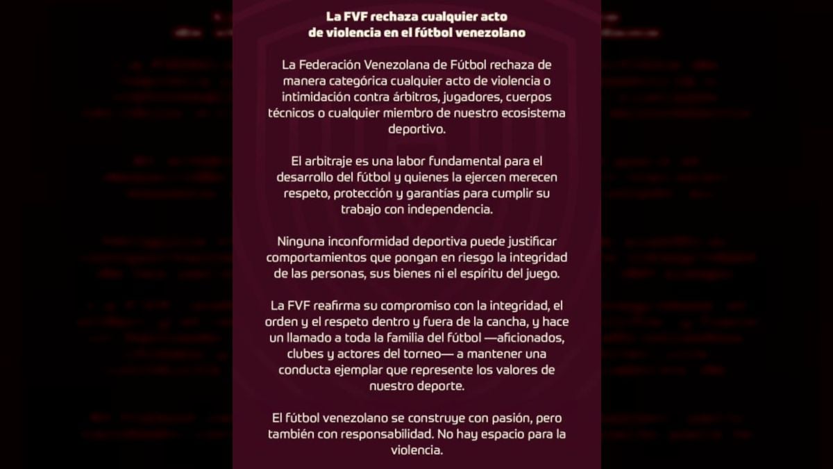 La FVF enfatizó que el arbitraje es una labor fundamental para el desarrollo del fútbol