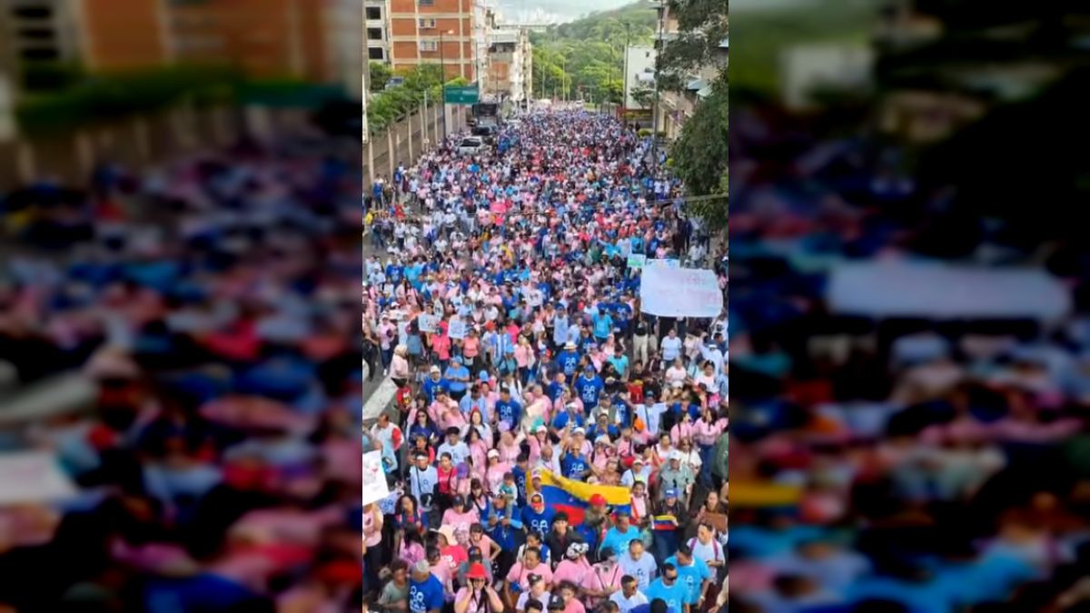 The People mobilized in Caracas to celebrate the International Day of the Family