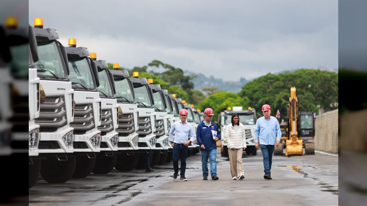 President (E) led delivery of 45 state-of-the-art compactor trucks to strengthen urban sanitation