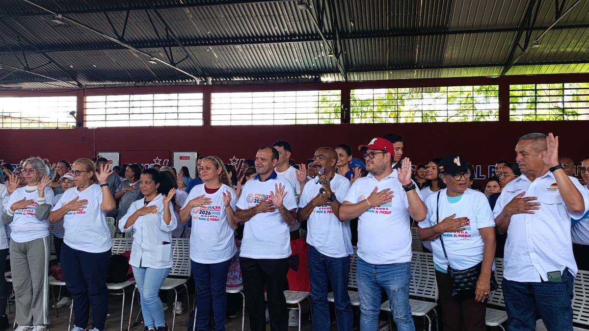 Health Sector Campaign Command sworn in in Charallave for the 12J Popular Consultation