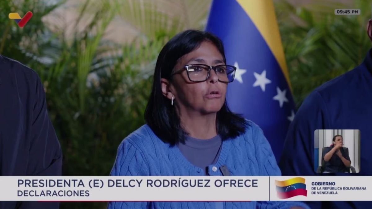 President (E) Delcy Rodríguez thanked the solidarity of different countries with Venezuela (+earthquake)