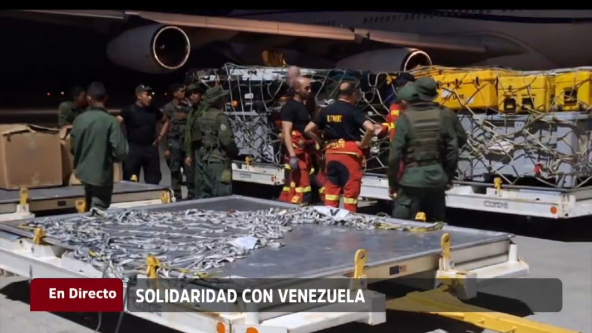 Spain sends 14 tons of humanitarian aid and a contingent of 59 officials to support Venezuela
