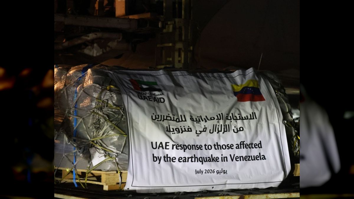 Venezuela receives 70 tons of humanitarian aid from the United Arab Emirates