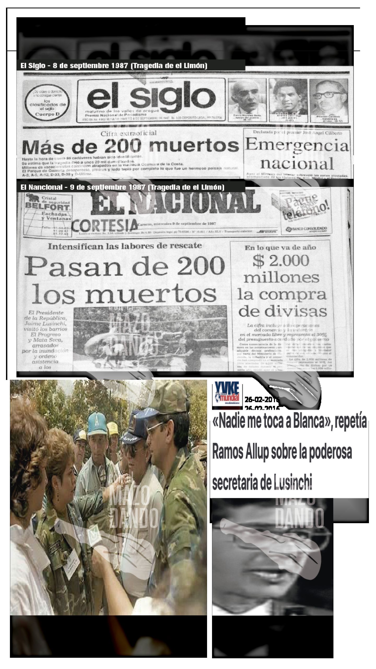 THE EL LIMÓN RIVER TRAGEDY IN THE STATE OF ARAGUA