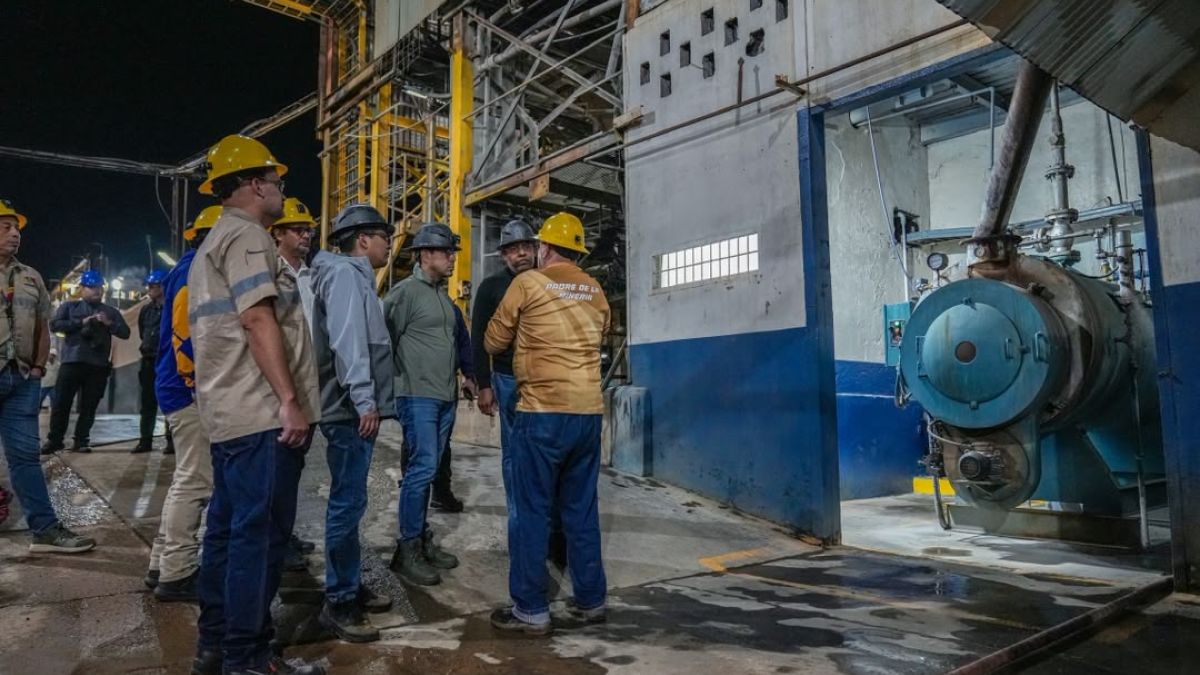 Mining authorities monitor operational progress at MINERVEN's Revemin Plant