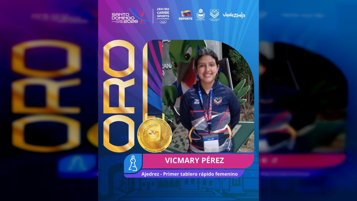 Chess player Vicmary Pérez won the gold medal at the Central American Games