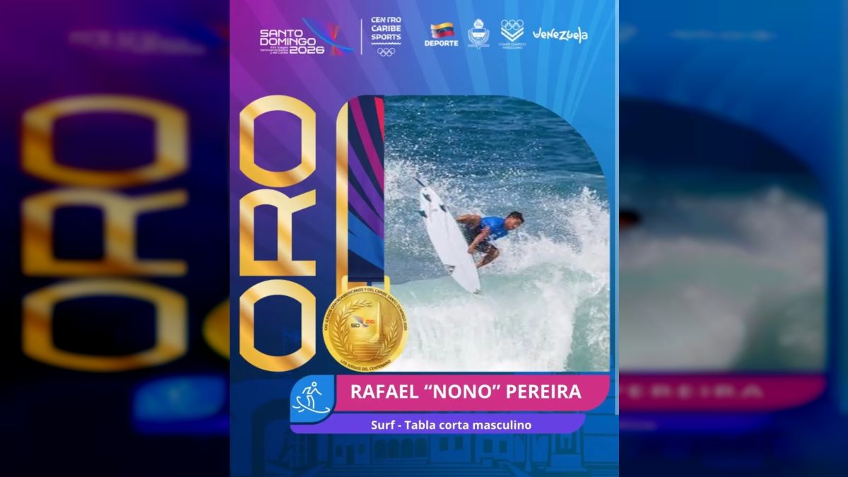 Creole duel! Surfer Rafael “Nono” Pereira bathed in gold at the Central American and Caribbean Games