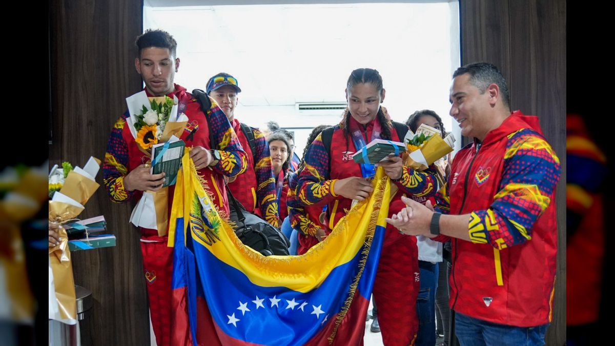 First advance of the Venezuelan delegation participating in the Central American Games arrived in Venezuela