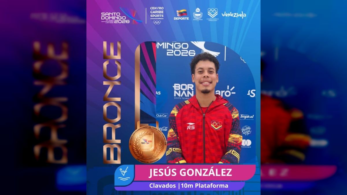 Jesús González won bronze in diving on the 10-meter platform at the Central American Games
