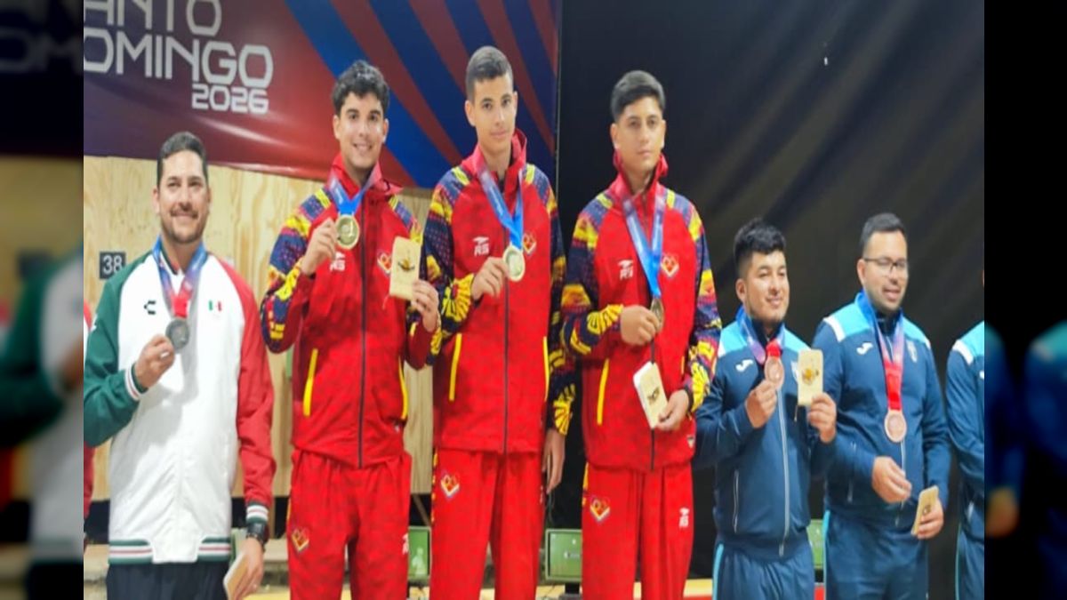 National shooting team won gold and silver at gunpoint in Santo Domingo