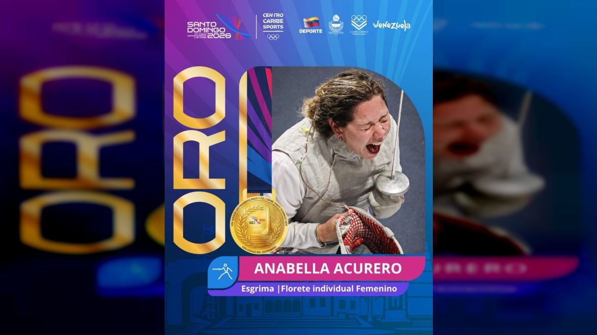 Anabella Acurero wins gold in individual floater for the country at the Central American Games