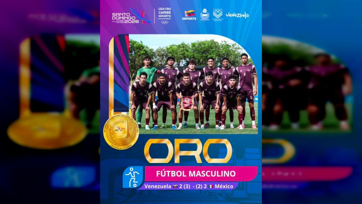 Delcy Rodríguez congratulates the Vinotinto U20 champion against Mexico U23 in the Central Americans
