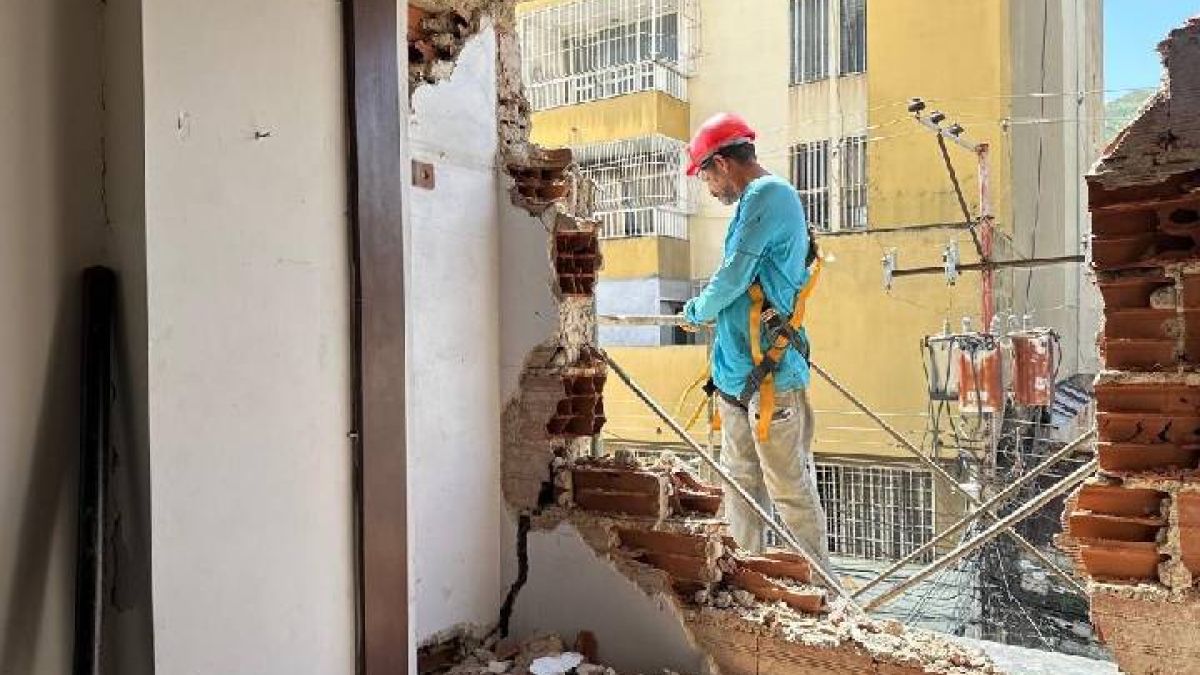 Rehabilitation of the La Victoria building in Aragua is progressing through the Venezuela Renace Plan