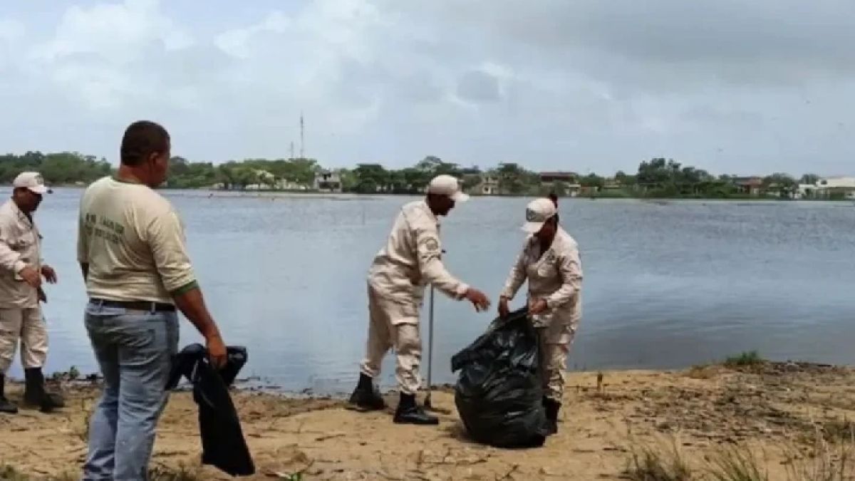 Bolivarian Government holds environmental sanitation day in Laguna de Tacarigua in Miranda