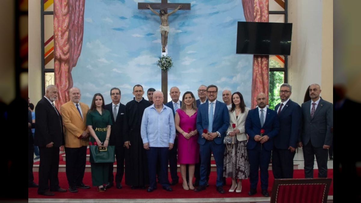 Chancellor Plasencia shares with Armenian and Lebanese communities on the day of the Assumption of the Virgin Mary