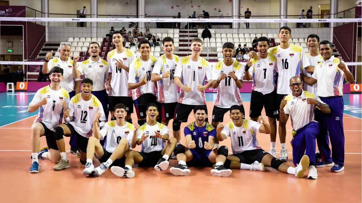 Venezuelan sextet started with a sweep against Qatar in the U-17 volleyball world cup