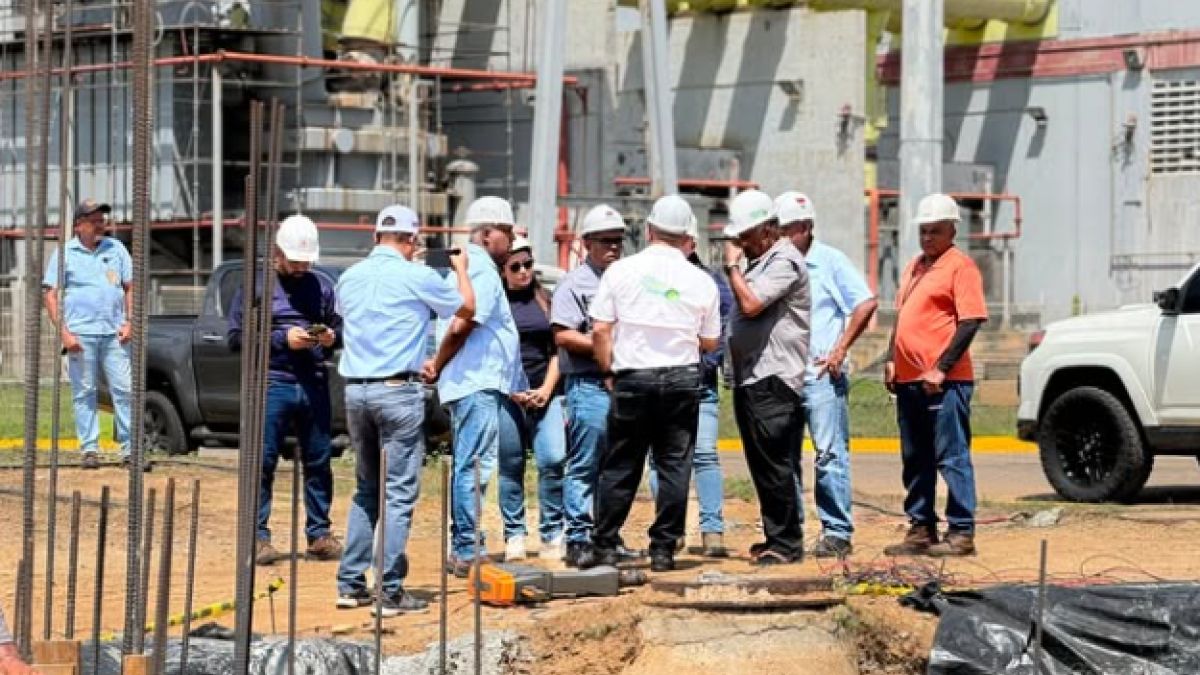 Minister Ramírez reported 94% progress in the Planta Centro seawater outlet channel