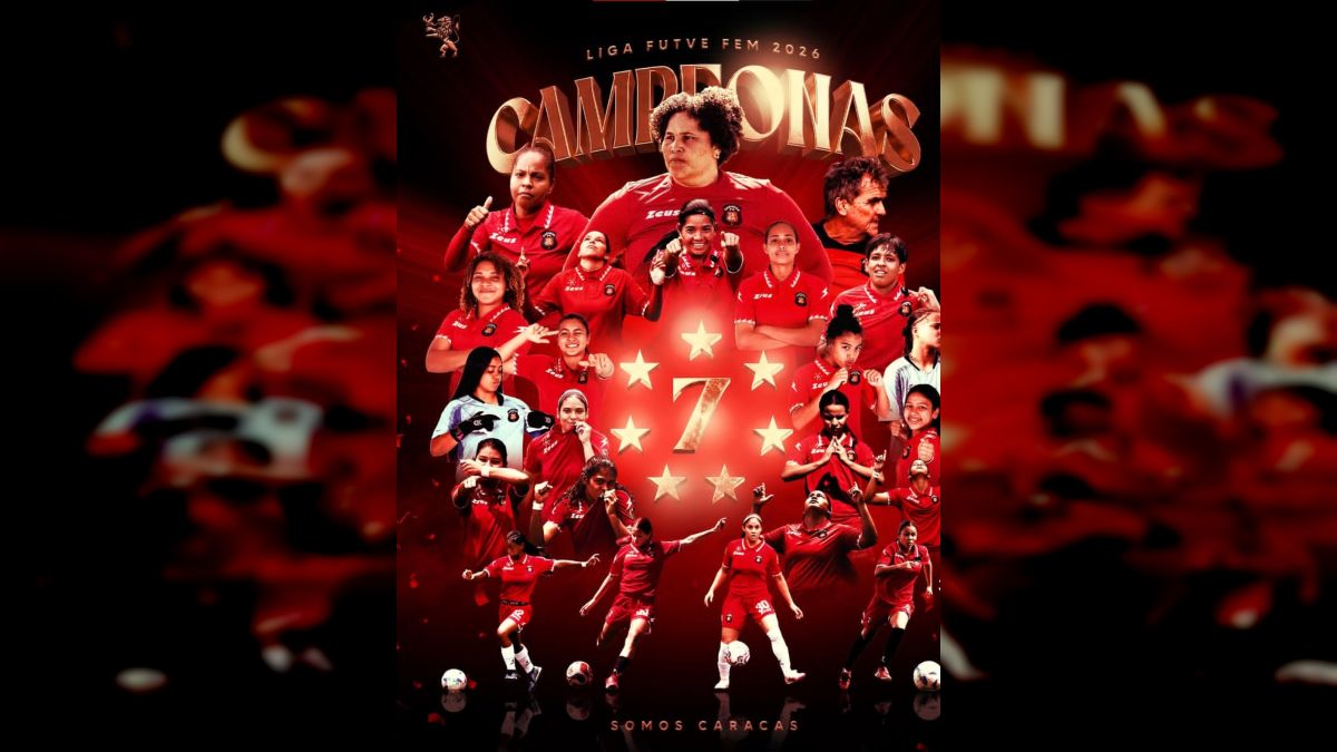 Caracas FC was named champion of the Futve Women's League 2026