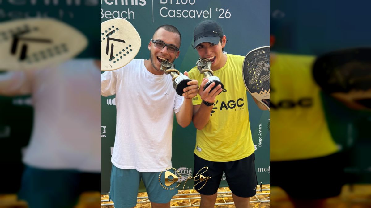 Eduardo Garay won the ITF BT100 Beach Tennis championship in Cascavel in Brazil with local Matheus Yuji