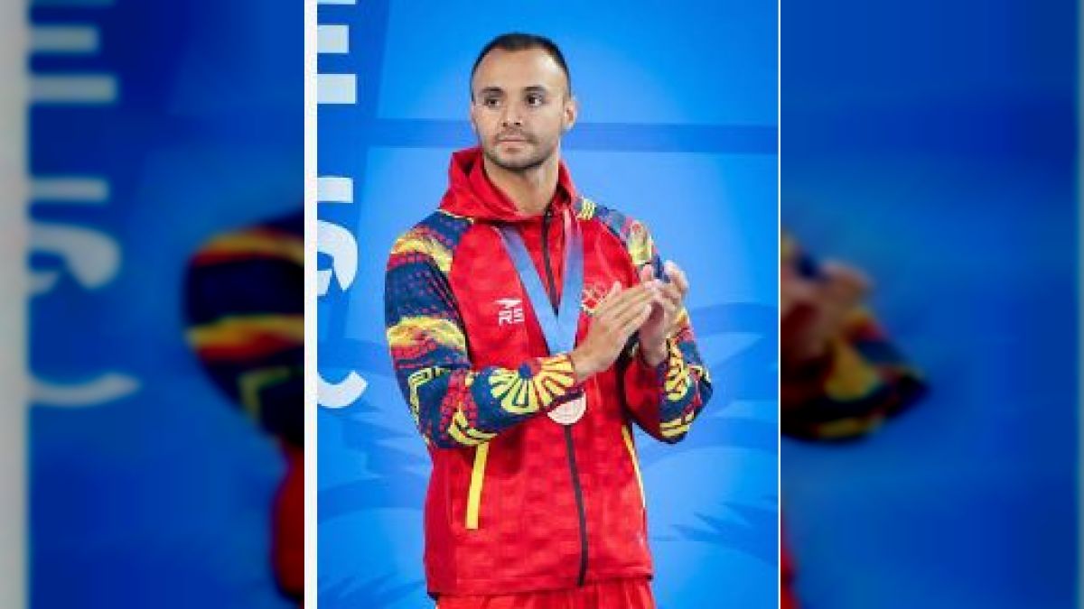 Jorge Otaiza won silver in the 100 meters freestyle of the South American Santa Fe 2026