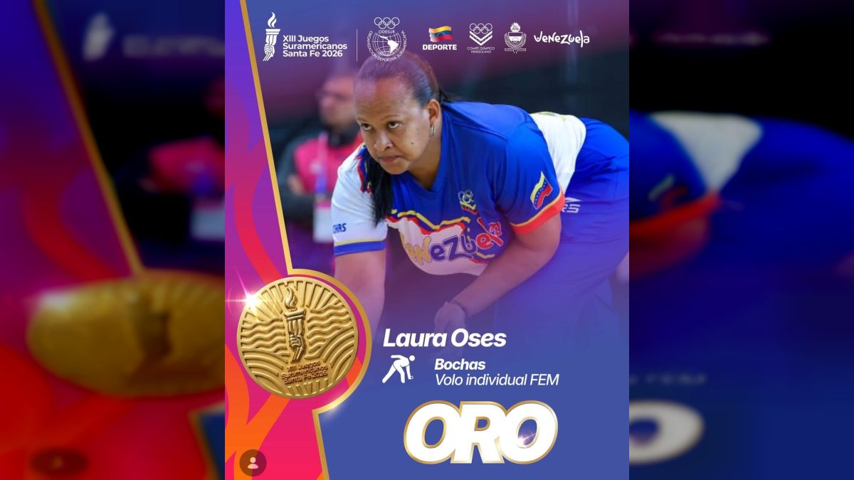 Laura Oses was gold-plated in the women's individual flight at the South American Games