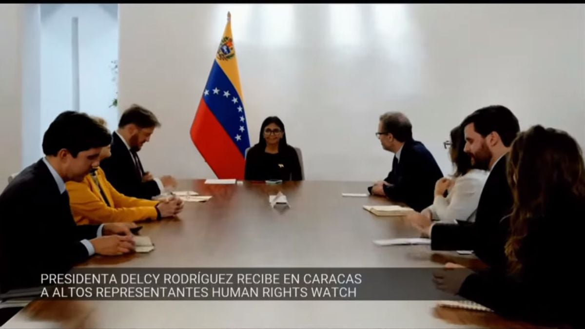 President Delcy Rodríguez met with representatives of Human Rights Watch
