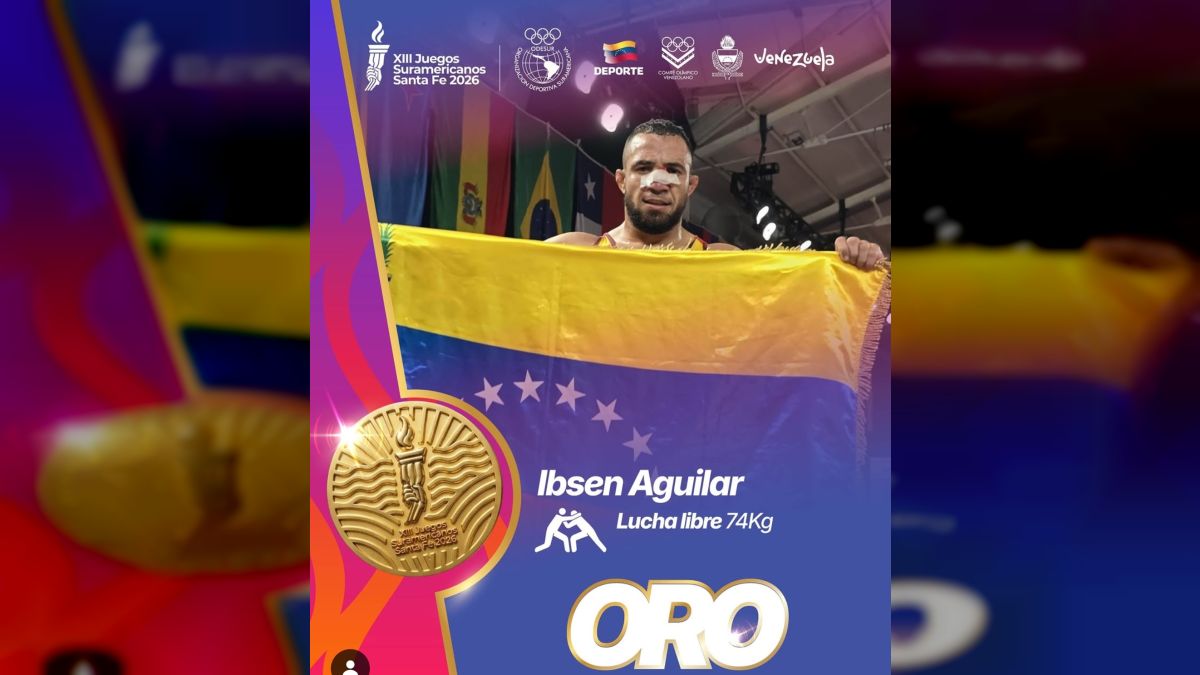 I pray for Venezuela! Ibsen Aguilar is crowned South American wrestling champion in the 74 kg