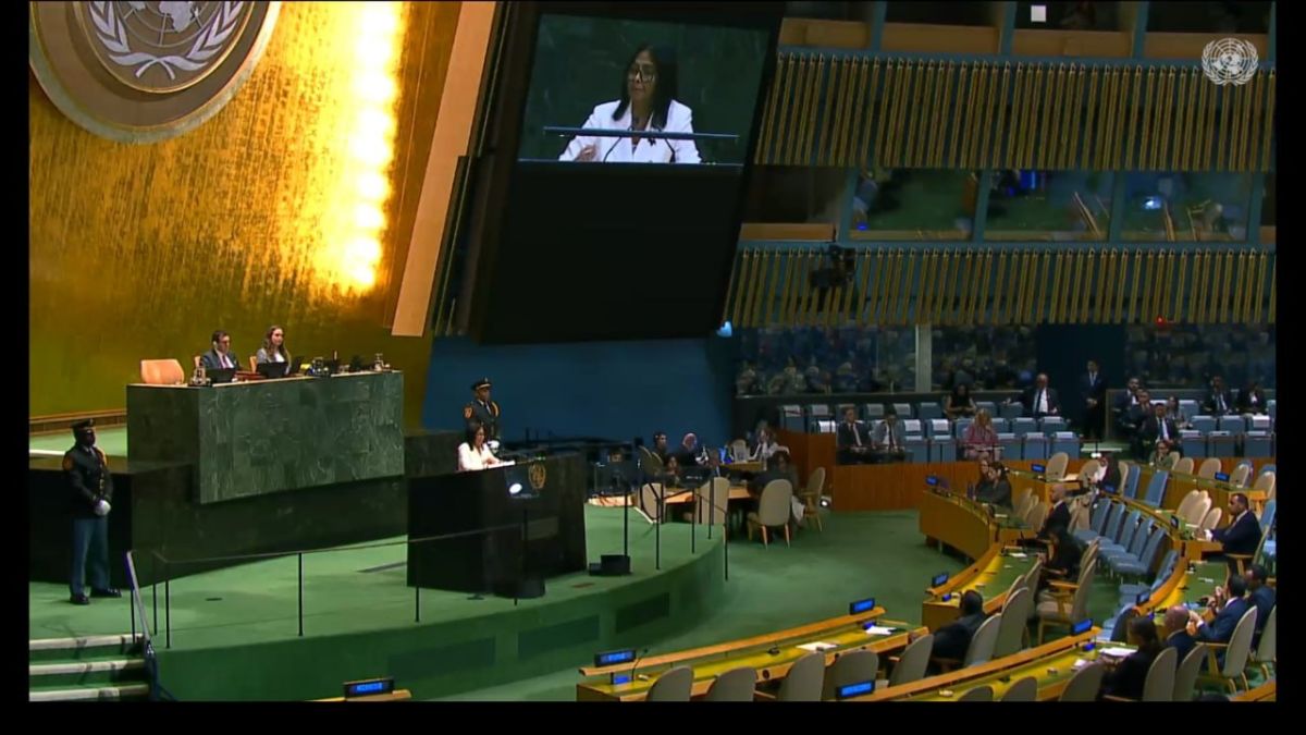President Rodríguez ratified Venezuela's pacifist vocation and aspiration for relations of respect and equality before the UN
