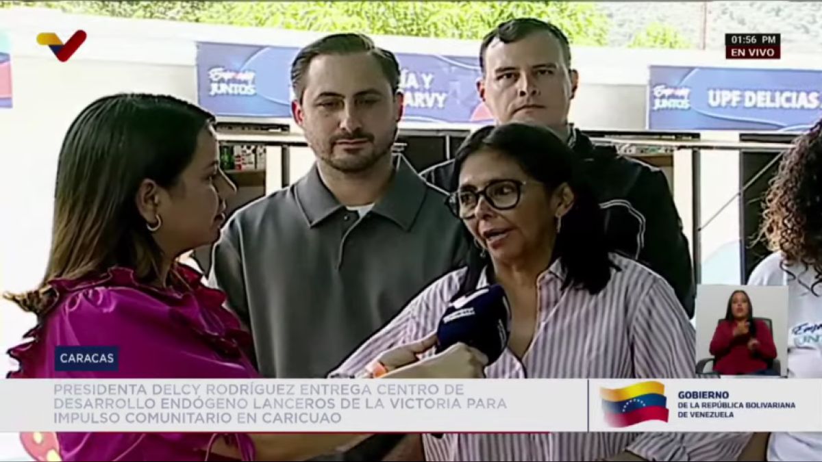 President Delcy Rodríguez delivers Endogenous Development Center in Caricuao